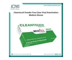 Cleantouch Powder Free Clear Vinyl Examination Medium Gloves - Joya Medical Supplies