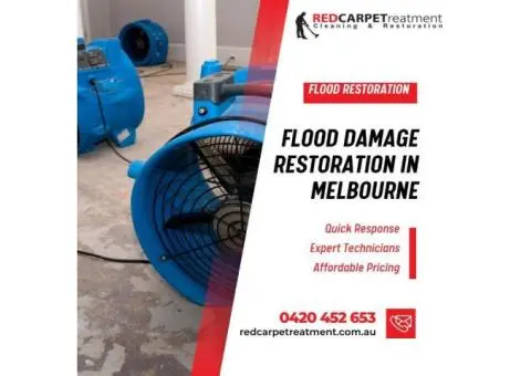 Flood Damage Restoration in Melbourne | Redcarpetreatment Experts