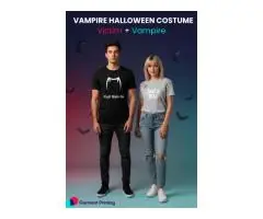 Halloween Vampire Costumes Duo — DIY Iconic Duos Victim and Vampire Halloween outfit