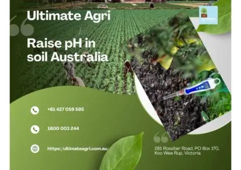 Raise pH in soil Australia