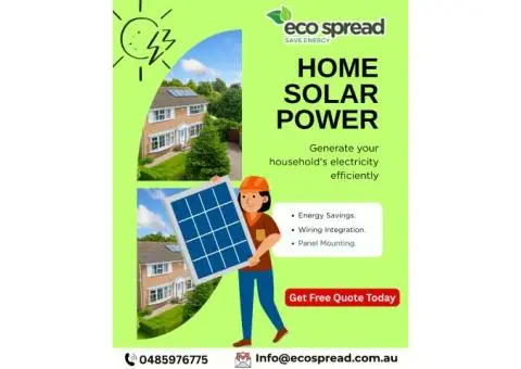 Home Solar Power Installation Experts in Melbourne & Nearby Suburbs | Ecospread