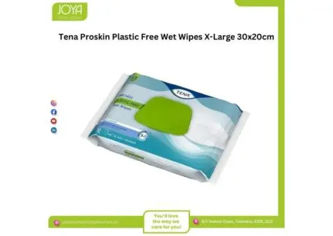 Tena Proskin Plastic Free Wet Wipes X-Large 30x20cm - Joya Medical Supplies