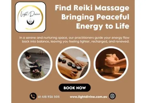 Find Reiki Massage Bringing Peaceful Energy to Life
