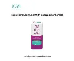 Poise Extra Long Liner With Charcoal For Female - Joya Medical Supplies