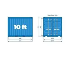 Compact 10ft Shipping Container Dimensions near Brisbane for Easy Fit