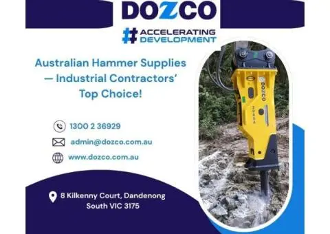 Australian Hammer Supplies— Industrial Contractors’ Top Choice!