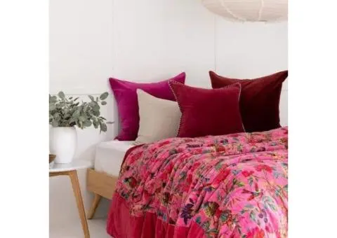 Handmade Bohemian Kantha Quilt