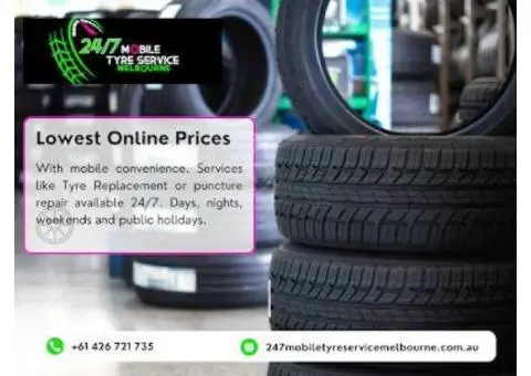 Emergency Mobile Tyre Repair & Replacement in Melbourne – Available 24/7