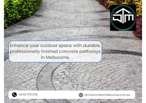 Premium Concrete Driveway Installation & Decorative Finishes – OTM Concrete Melbourne