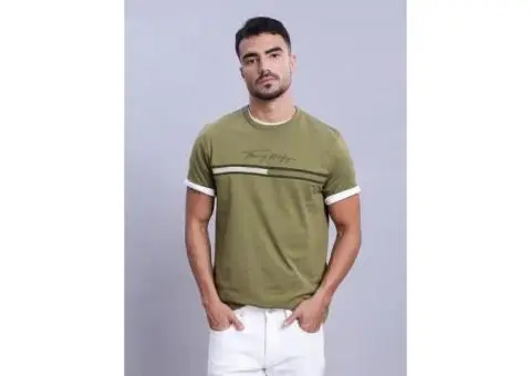 Olive Logo T-Shirt TOMMY HILFIGER - 5/5