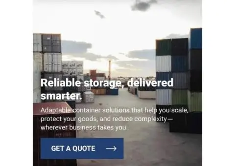 20ft and 40ft shipping containers available .