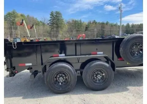 2025 Big Tex Trailers 14LP 14LP-14, *INCLUDES TARP, SPARE TIRE/MOUNT & 2' TALL SIDES* - 7/10