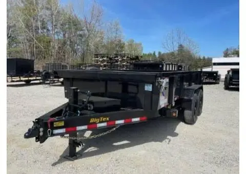 2025 Big Tex Trailers 14LP 14LP-14, *INCLUDES TARP, SPARE TIRE/MOUNT & 2' TALL SIDES* - 8/10