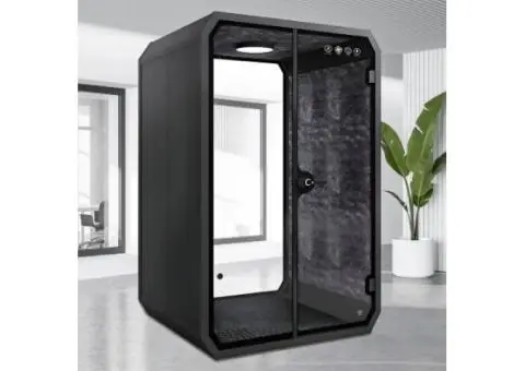 Portable Soundproof Office Pod for Remote Work with Light & Socket