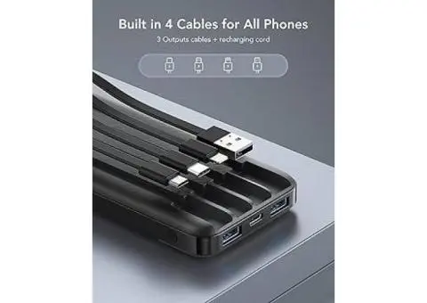 Powerbank with Built-in 4 Cables - 2/2