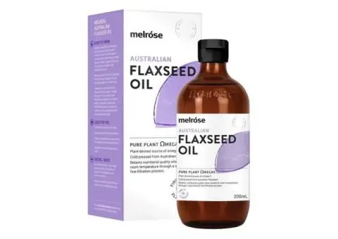 Melrose Australian Flaxseed Oil – Pure, Cold-Pressed & Rich in Plant-Based Omega-3s