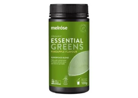 Refresh Your Day with Melrose Organic Essential Greens Pineapple Power Blend