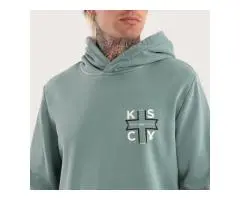 Zappa Dual Curved Hoodie Pigment Green | KSCY