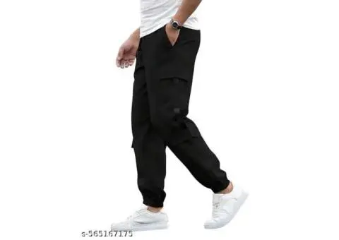 Boys Cargo Jogger Pants - Black - 3/5