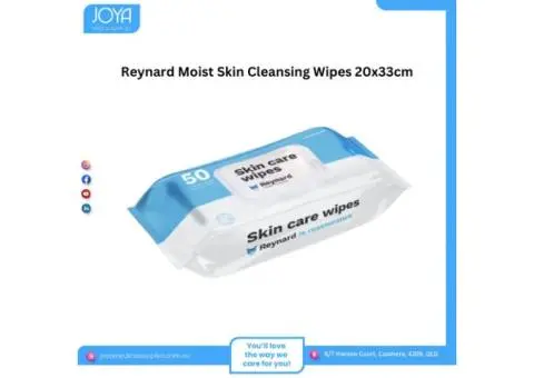 Reynard Moist Skin Cleansing Wipes 20x33cm - Joya Medical Supplies