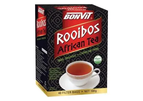 Bonvit Organic Rooibos African Tea – The Natural, Caffeine-Free Tea for Calm & Wellness