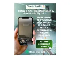 🌿 Air Conditioning Upgrade & Installation – Greentastic Pty Ltd