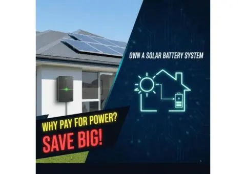 Why Pay for Power? Own a Solar Battery System and Save Big!