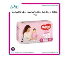 Huggies Ultra Dry Nappies Toddler Bulk Size-4 Girl 10-15kg - Joya Medical Supplies