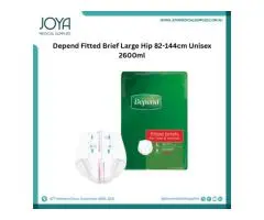 Depend Fitted Brief Large Hip 82-144cm Unisex 2600ml - Joya Medical Supplies