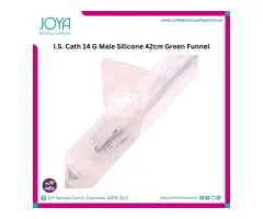 I.S. Cath 14 G Male Silicone 42cm Green Funnel - Joya Medical Supplies