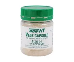 Bonvit Empty Vege Capsules Size 00 – Natural, Easy-to-Fill & Customisable