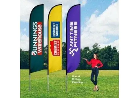Feather Banners – Eye-Catching Outdoor Advertising Solutions