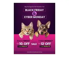Unmissable Pet Offers – Black Friday 10% OFF & Cyber Monday 12% OFF!