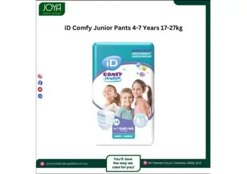 iD Comfy Junior Pants 4-7 Years 17-27kg - Joya Medical Supplies