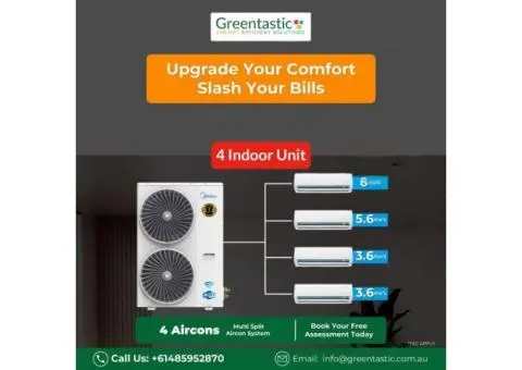 🌿 Greentastic Pty Ltd – Air Conditioning, Heat Pumps & Solar Energy Experts