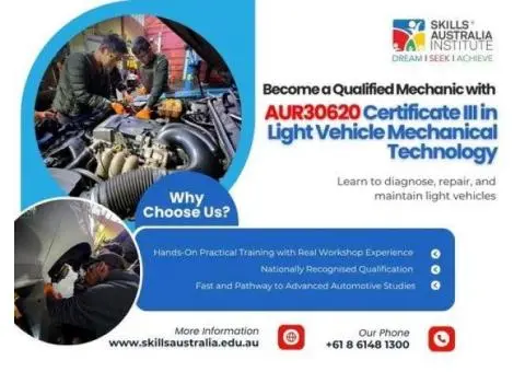 Get Hands-On Training with Certificate 3 in Light Vehicle Mechanical Technology in Perth