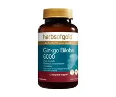 Herbs of Gold Ginkgo Biloba 6000: Natural Support for Memory & Focus