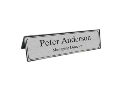 Get Elegant Desk Name Plates – Customize with Your Name & Title!