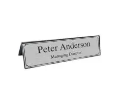 Get Elegant Desk Name Plates – Customize with Your Name & Title!