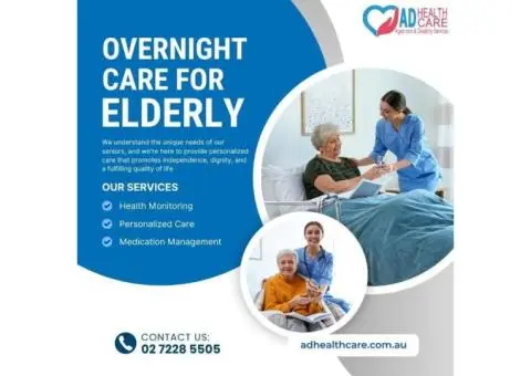 Overnight care for elderly