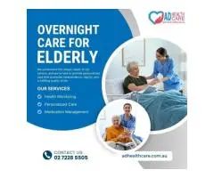 Overnight care for elderly