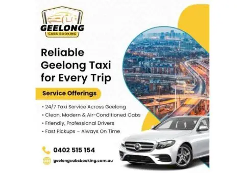 Call Geelong Taxi Number at Geelong Cabs Booking