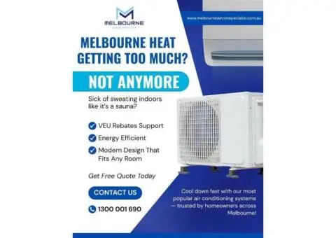 Melbourne’s Summer Heat? Not a Problem Anymore