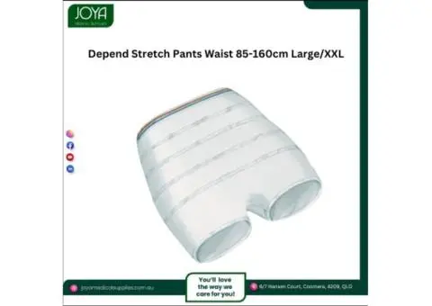 Depend Stretch Pants Waist 85-160cm Large/XXL -  Joya Medical Supplies