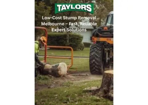 Low-Cost Stump Removal Melbourne – Fast, Reliable Expert Solutions