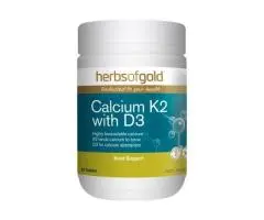 Premium Calcium K2 with D3 to Support Strong Bones, Teeth & Overall Health