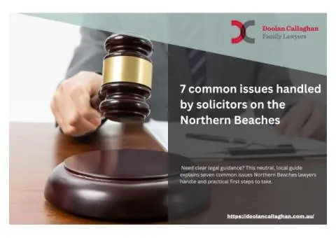 7 common issues handled by solicitors on the Northern Beaches
