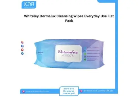 Whiteley Dermalux Cleansing Wipes Everyday Use Flat Pack - Joya Medical Supplies