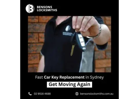 Fast Car Key Replacement in Sydney — Get Moving Again
