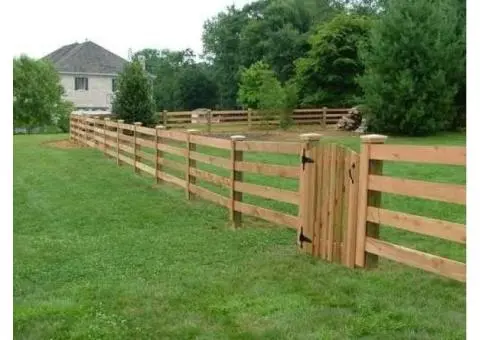 Protect Property's Looks & Value with Post and Rail Fencing